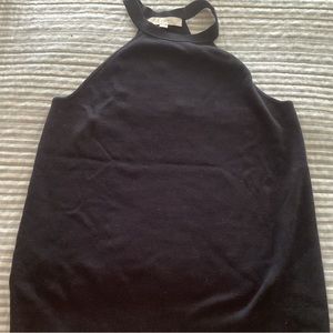 Navy blue knit halter top Loft perfect for summer